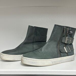 Harley-Davidson Leather High-Top Shoes